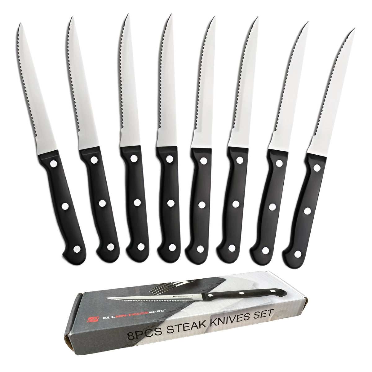 Steak Knives Set 4–16 Pcs | Serrated Stainless Steel Knives Steak Knives Set Axl 8 Pcs Steak Knife China Mainland