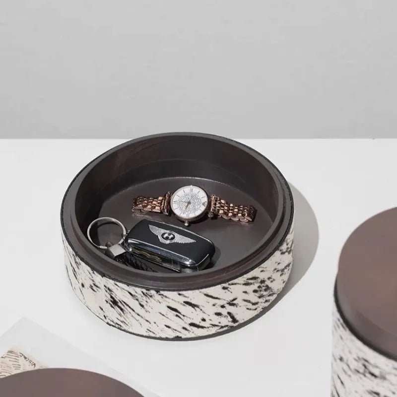 Modern Light Luxury Pine & Horsehair Jewelry Storage Box Jewelry Storage Box Axl