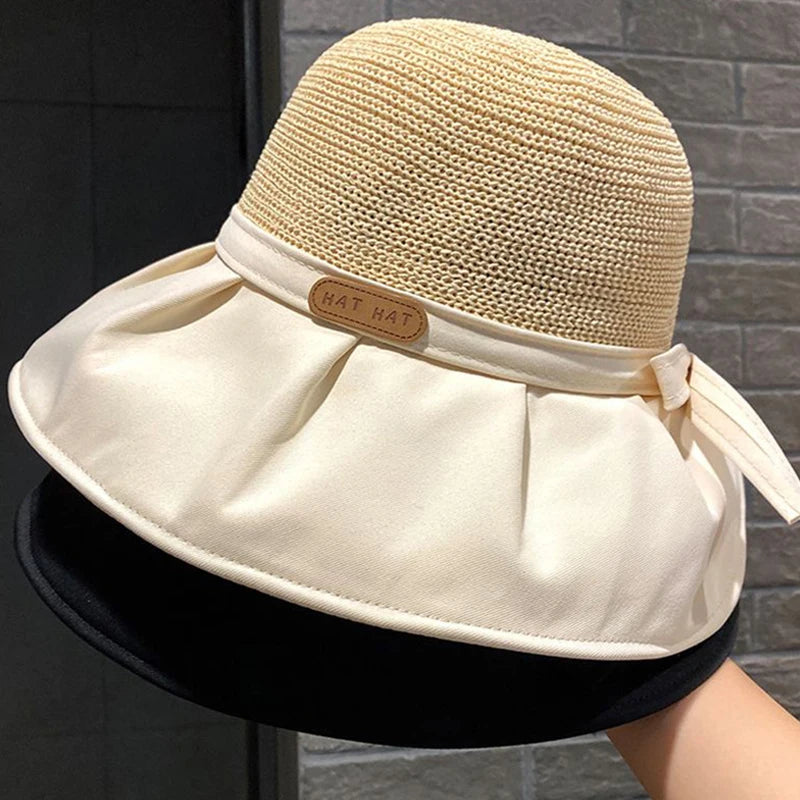 Women's Wide Brim Bucket Hat – UV Protection Beach Sun Cap Women's Sun Hat Axl