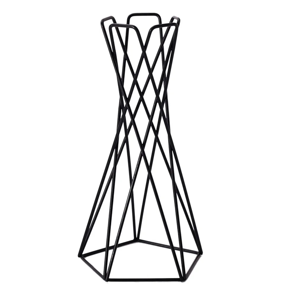 Nordic Geometric Iron Air Plant Holder | Tillandsia Stand Air Plant Stand Axl