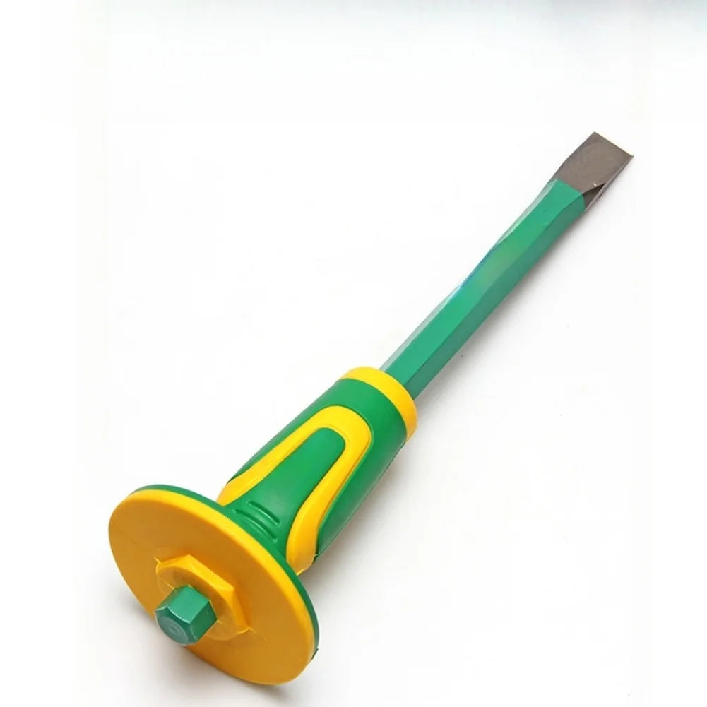 Masonry Chisel Flat & Pointed | CrV Steel Rock Concrete Tool Masonry Chisel Axl