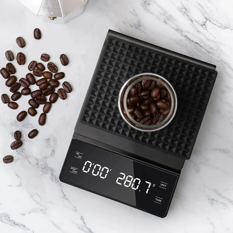 Digital Coffee Scale with Timer – 3kg/0.1g LCD Kitchen Scale Digital Kitchen Scale Axl