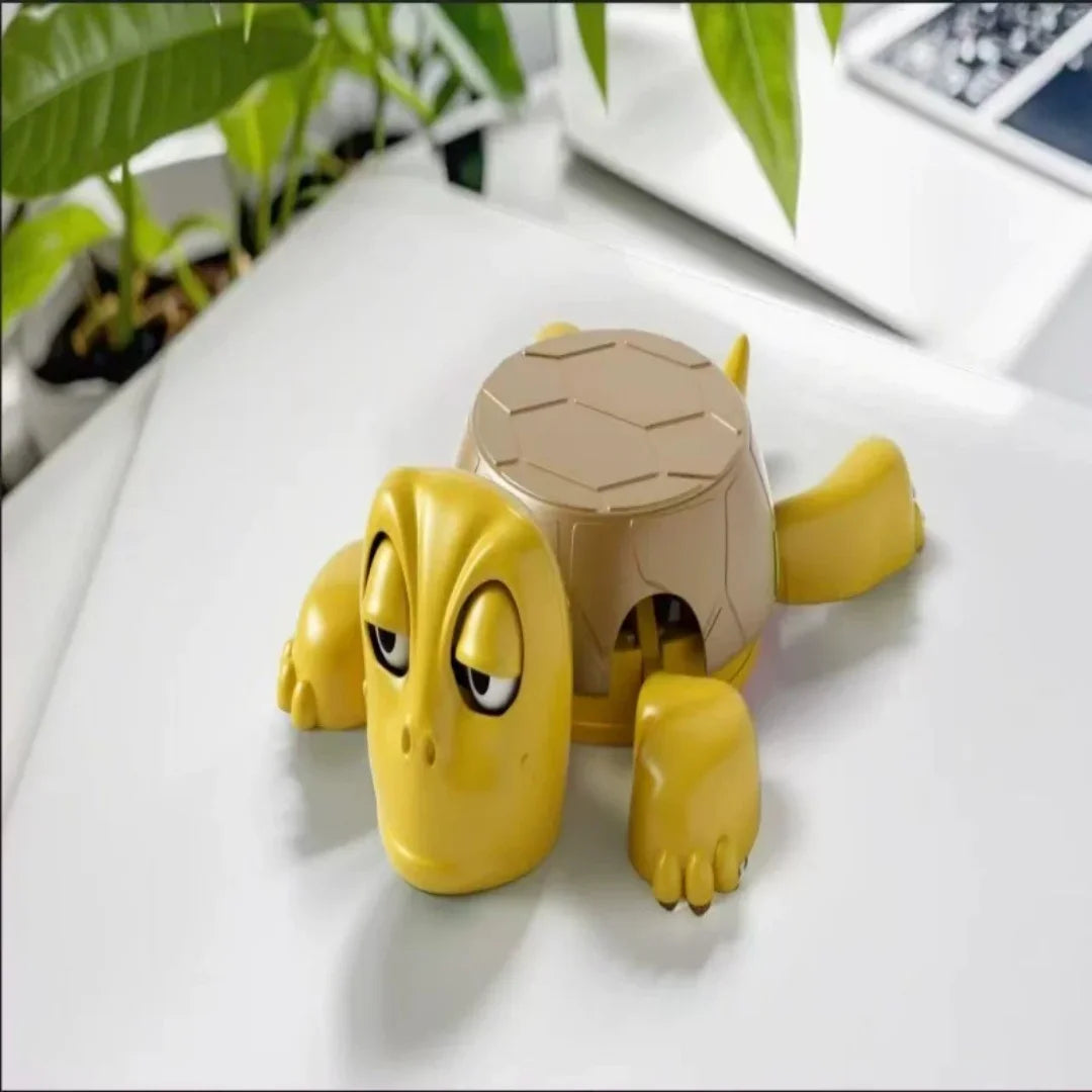 3D Printed Quirky Turtle Coaster – Funny Reactive Mug Mat Novelty Coaster Axl yellow