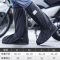 Waterproof Rain Shoe Covers – Reflective High-Top Bike & Moto Waterproof Shoe Covers Axl Black M38-39