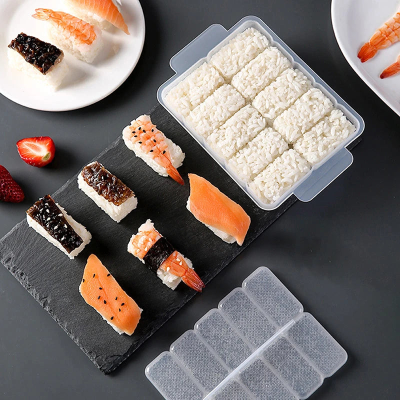 5 & 10 Grid Onigiri Rice Ball Mold – Non-Stick Sushi Maker Sushi Rice Mold Axl