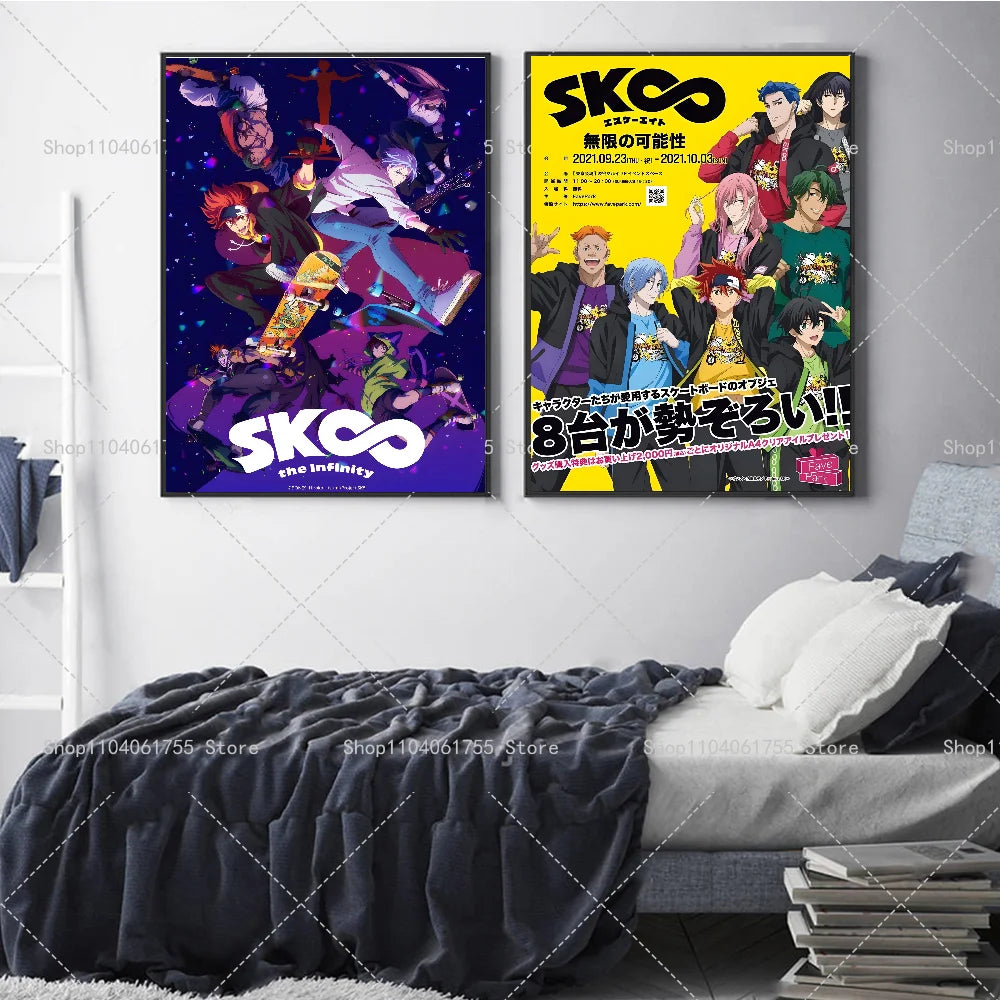Sk8 the Infinity Anime Poster – Self-Adhesive Waterproof Sticker Anime Wall Poster Axl