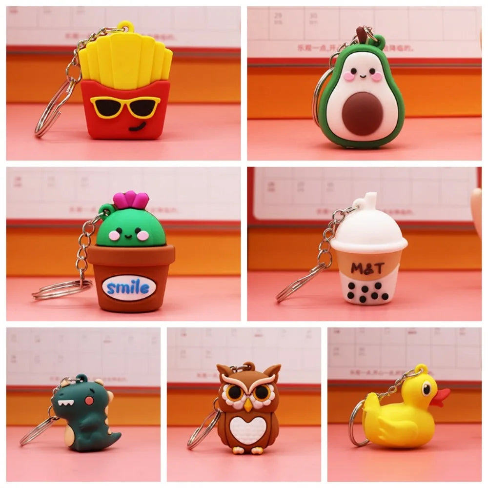 Kawaii Animal Mini Pencil Sharpener with Keychain – Cartoon Mini Pencil Sharpener Axl
