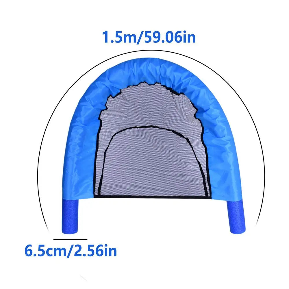 Pool Noodle Chair – Mesh Floating Lounge for Pool, Beach & Lake Pool Float Lounger Axl Blue 1pcs