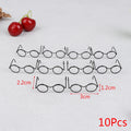 10-Pack Retro Round Lensless Doll Glasses – Dollhouse Accessories Doll Accessories Axl 3x2.2x1.2cm