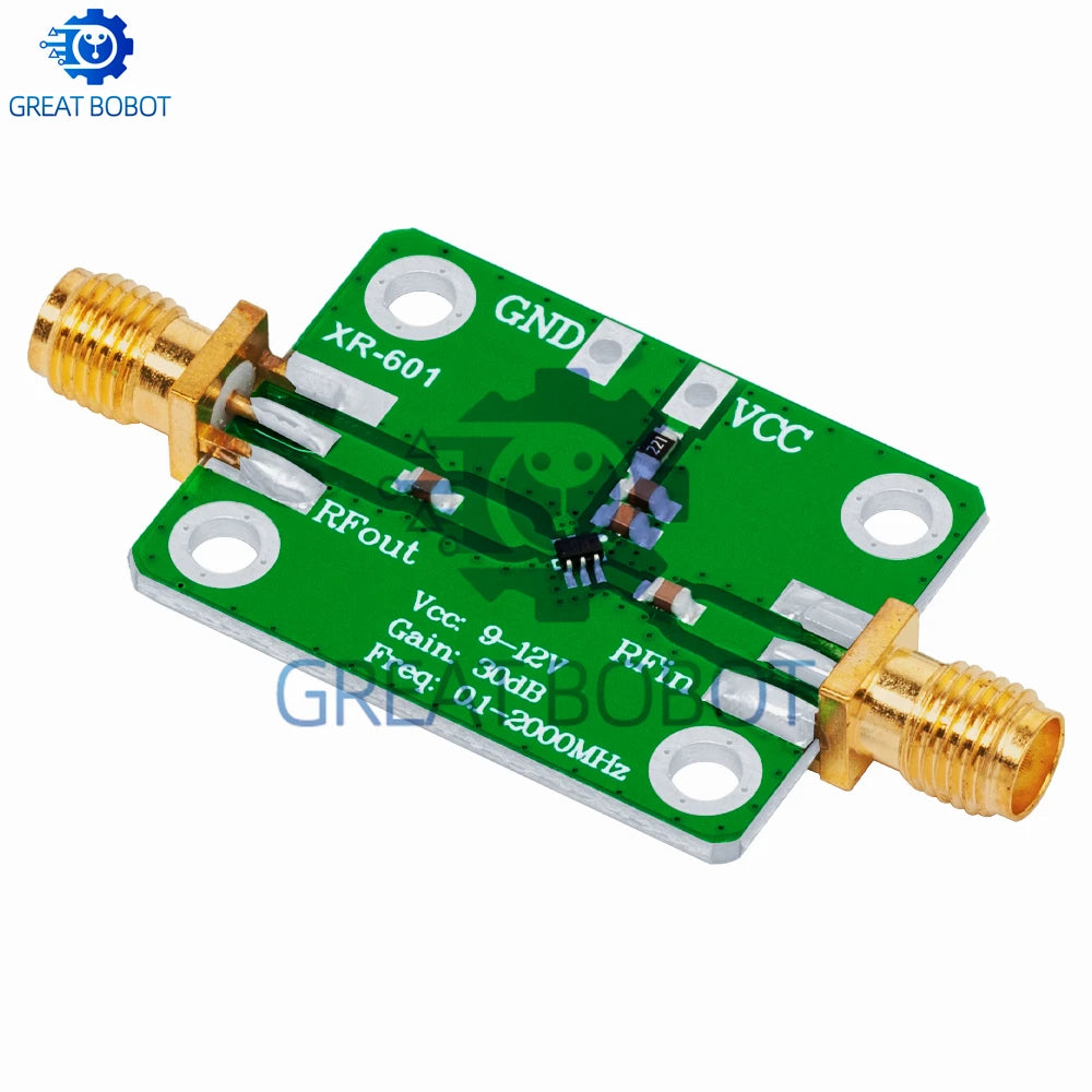 0.1–2000MHz RF Wideband Amplifier 30dB High Gain LNA Board RF Amplifier Module Axl