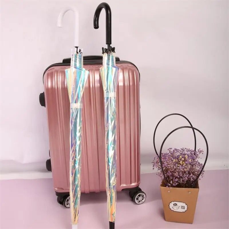 Color Changing Transparent Long Handle Umbrella – Windproof Long Handle Umbrella Axl
