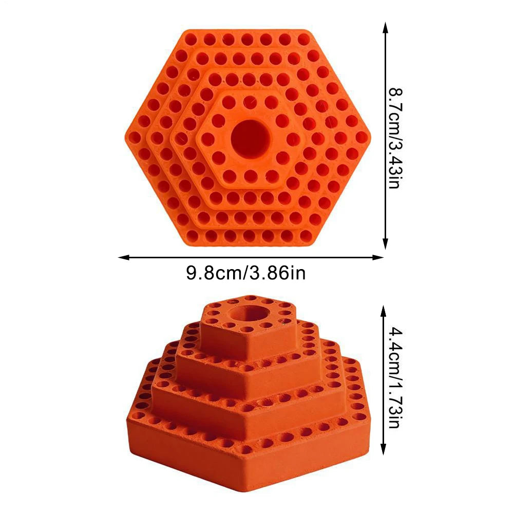 4.8mm Hex Drill Bit Holder & Organizer Stand | Plastic Drill Bit Organizer Axl