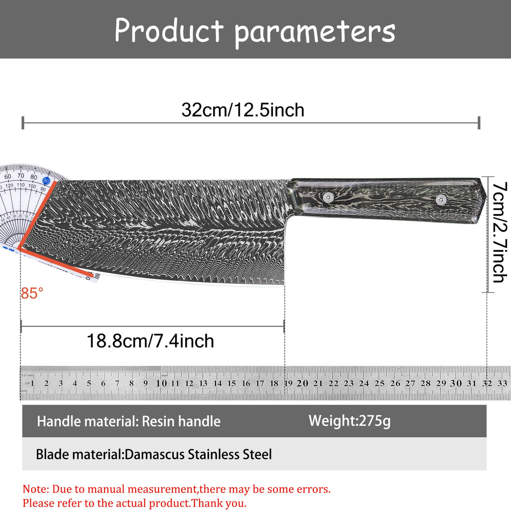 Damascus Steel Chef Knife – Sharp Multipurpose Kitchen Knife Damascus Chef Knife Axl