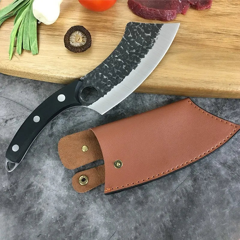 Forged Stainless Steel Chef Knife – Rosewood Handle Cleaver Kitchen Chef Knife Axl