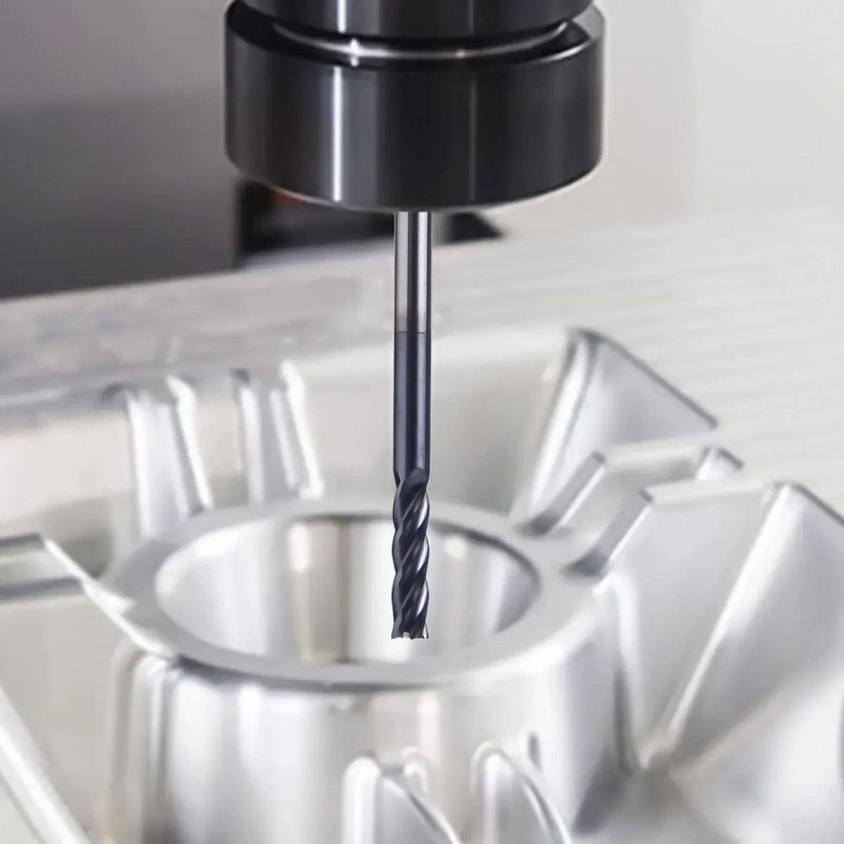4-Flute Carbide End Mill 3mm | 75mm Long Shank CNC Milling Carbide End Mill Axl