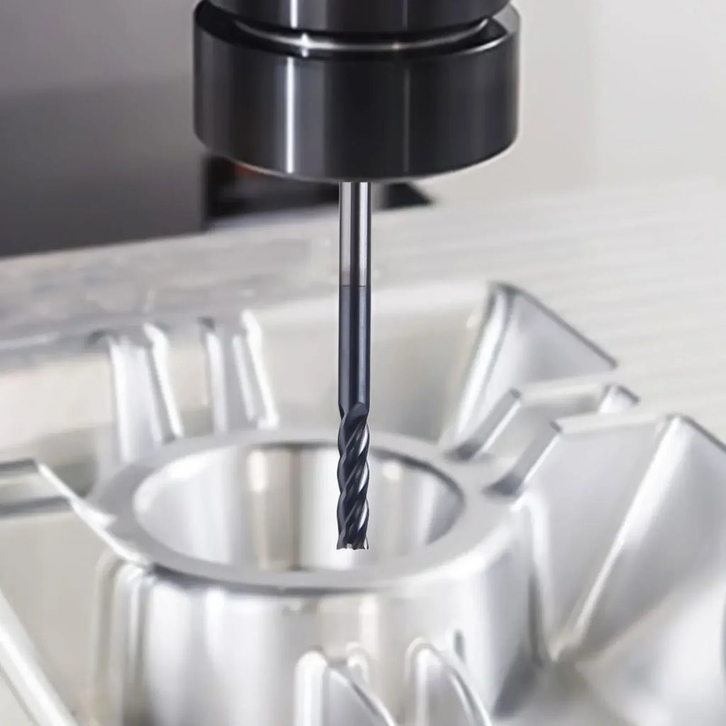 4-Flute 3mm Carbide End Mill – Extra Long 75mm Shank CNC Tool Carbide End Mill Axl