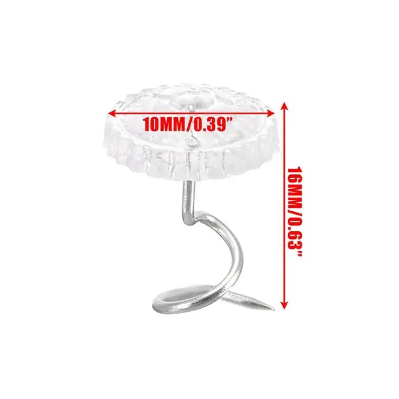 100 Clear Head Twist Pins – Upholstery, Sofa & Drapery Fasteners Upholstery Twist Pins Axl