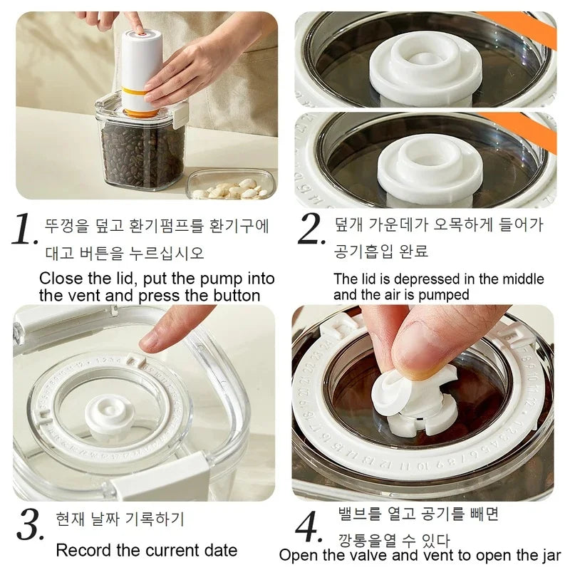 Vacuum Sealed Airtight Storage Canister – Coffee, Tea & Grains Airtight Storage Canister Axl