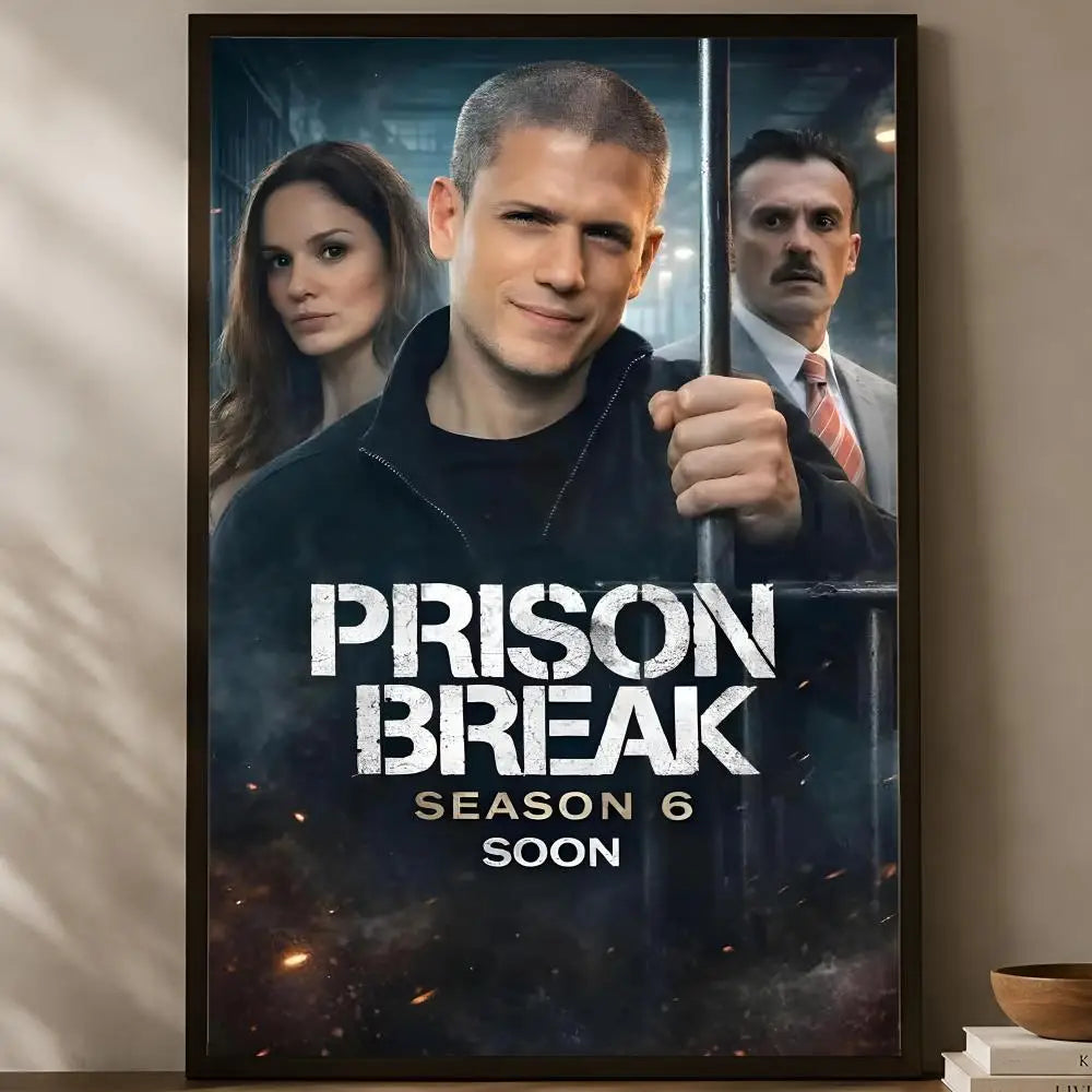 Prison Break HD Self-Stick PVC Wall Poster | Waterproof Decor Wall Art Poster Axl White07 30X40cmNoframe
