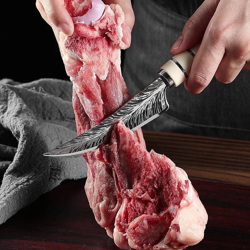 Damascus Steel Curved Paring Knife – Fruit Knife with Gift Box Paring Knife Axl