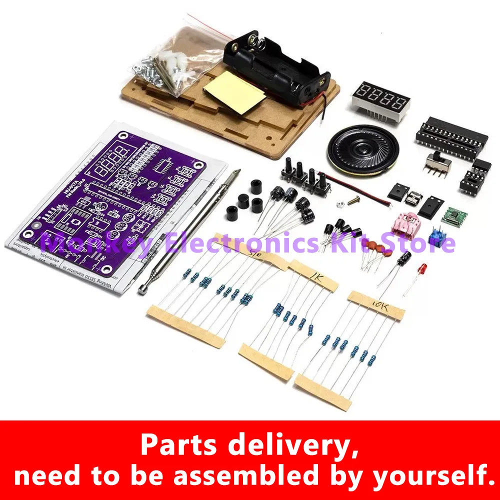 HU-017A FM Radio DIY Kit 87–108MHz LED Display | Electronics FM Radio DIY Kit Axl