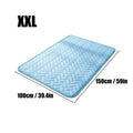 Dog & Cat Cooling Mat – Ice Silk Pet Bed S to 2XL Pet Cooling Mat Axl Gray XXL