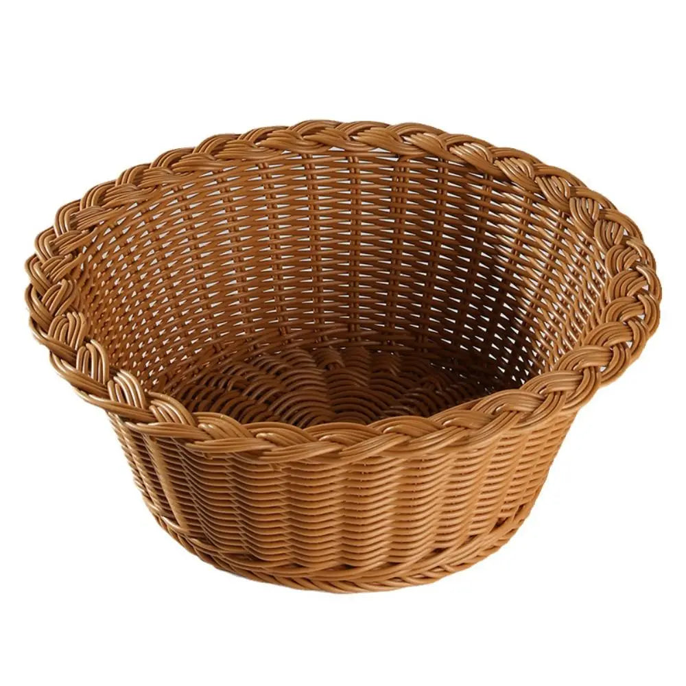 Handwoven Wicker Serving Basket | 10 Styles – Bread & Utensil Woven Serving Basket Axl