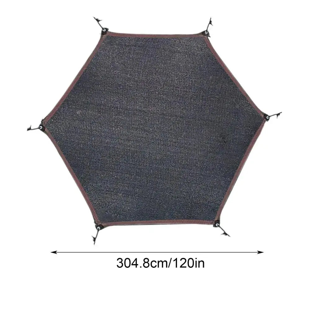 Trampoline Shade Cover UV Protection – 8FT to 14FT Waterproof Trampoline Shade Cover Axl hexagon 10 feet