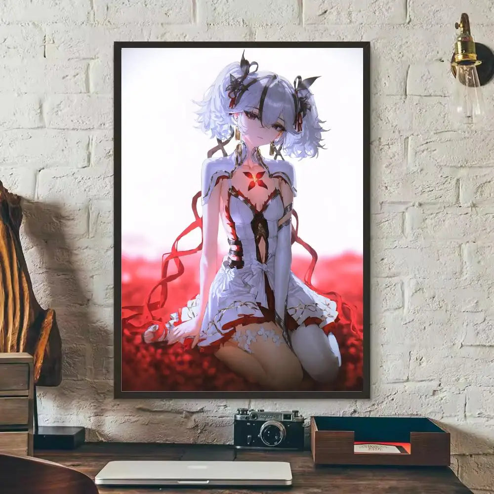 Wuthering Waves Camellya Wall Poster Sticker – HD Game Art Decal Wall Art Sticker Axl Black8 40x50cmNoframe