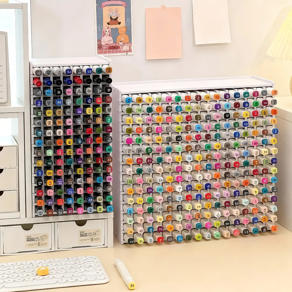 Acrylic Multi-Tier Marker Pen Storage Rack | Large Capacity Pen Storage Rack Axl