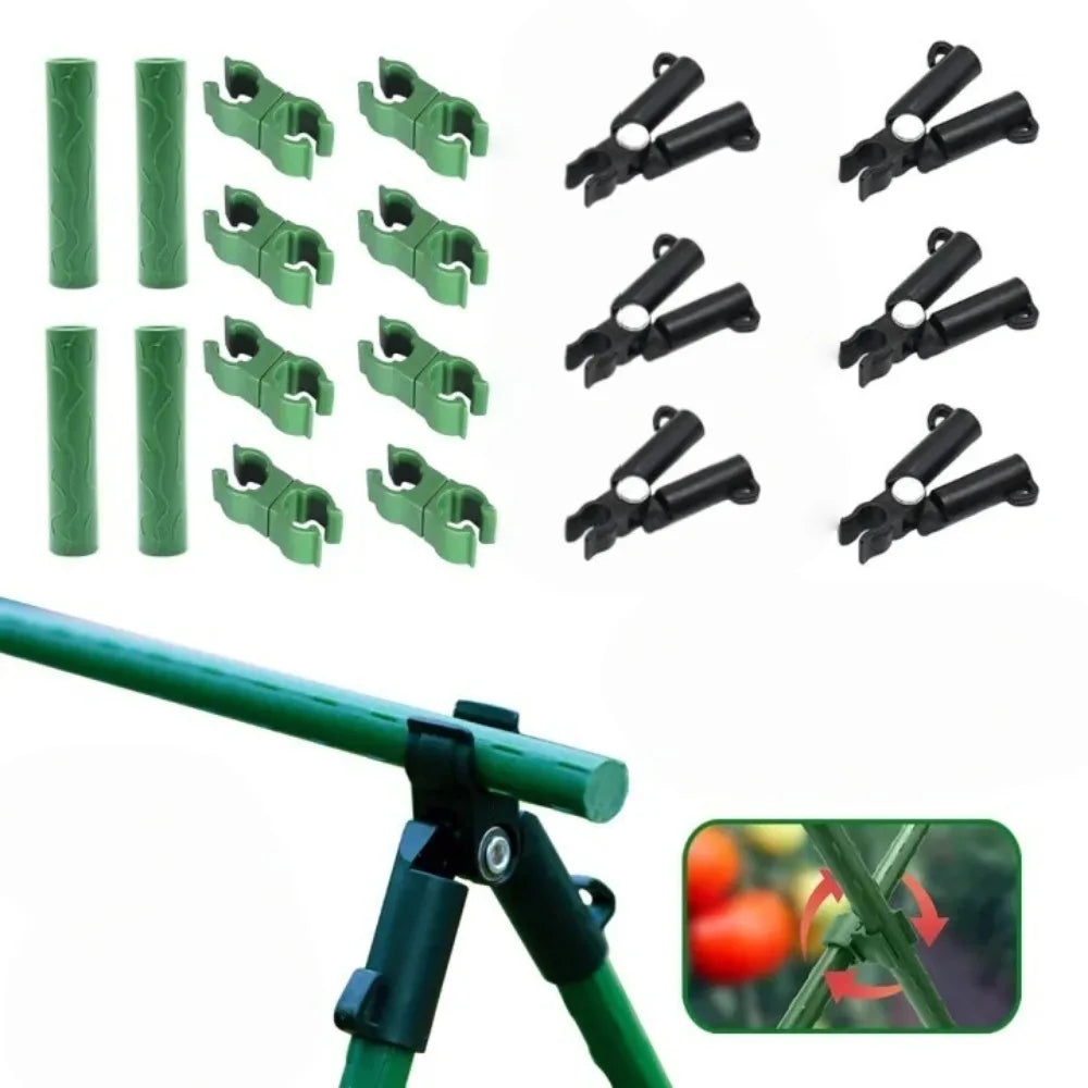 10-Pack 11mm Plastic Plant Support Connectors | Garden Frame Plant Support Connectors Axl