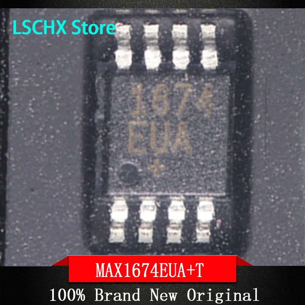 10pcs MAX1674EUA+ MSOP-8 Boost DC-DC Converter IC 2V–5.5V DC-DC Converter IC Axl
