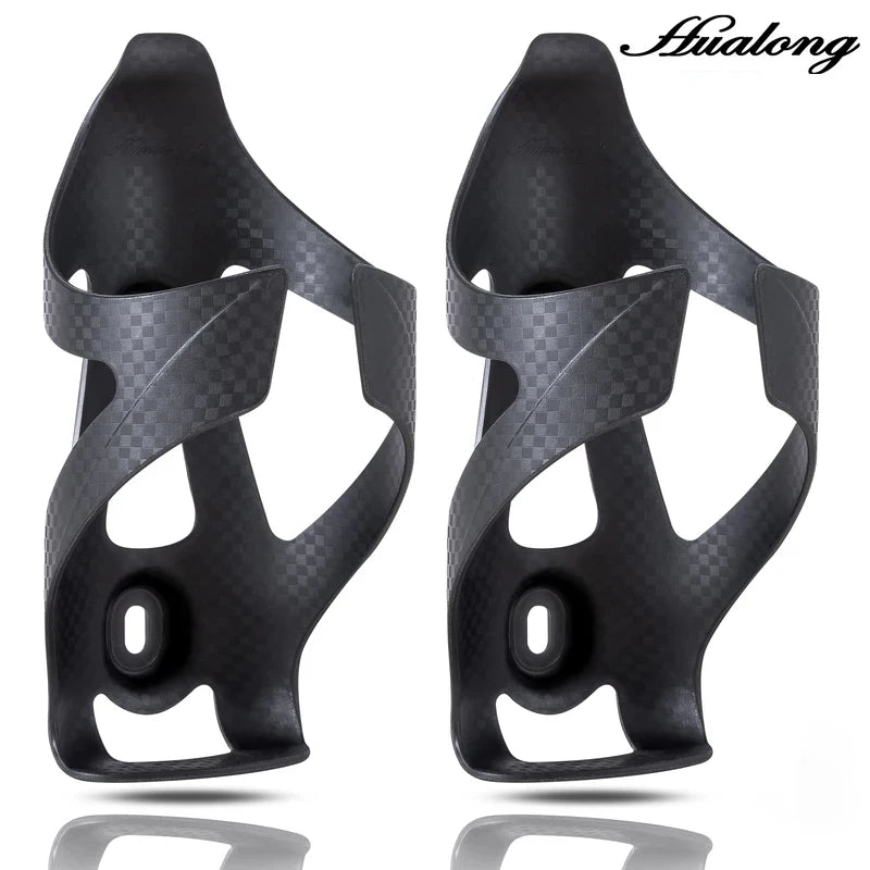 HUALONG Bike Water Bottle Cage – Nylon Carbon Fiber Texture Bike Bottle Cage Axl