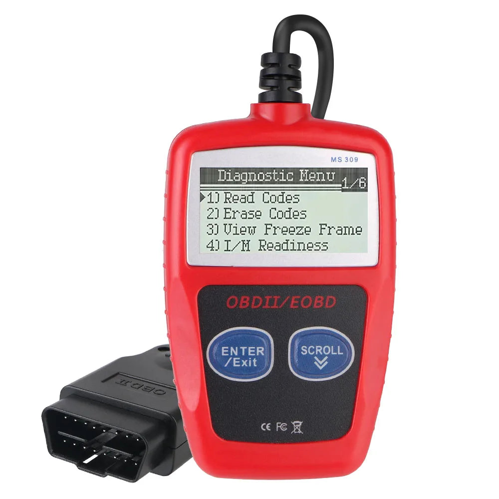 OBD2 Code Reader – Universal 16-Pin Car Diagnostic Scanner OBD2 Diagnostic Scanner Axl Red