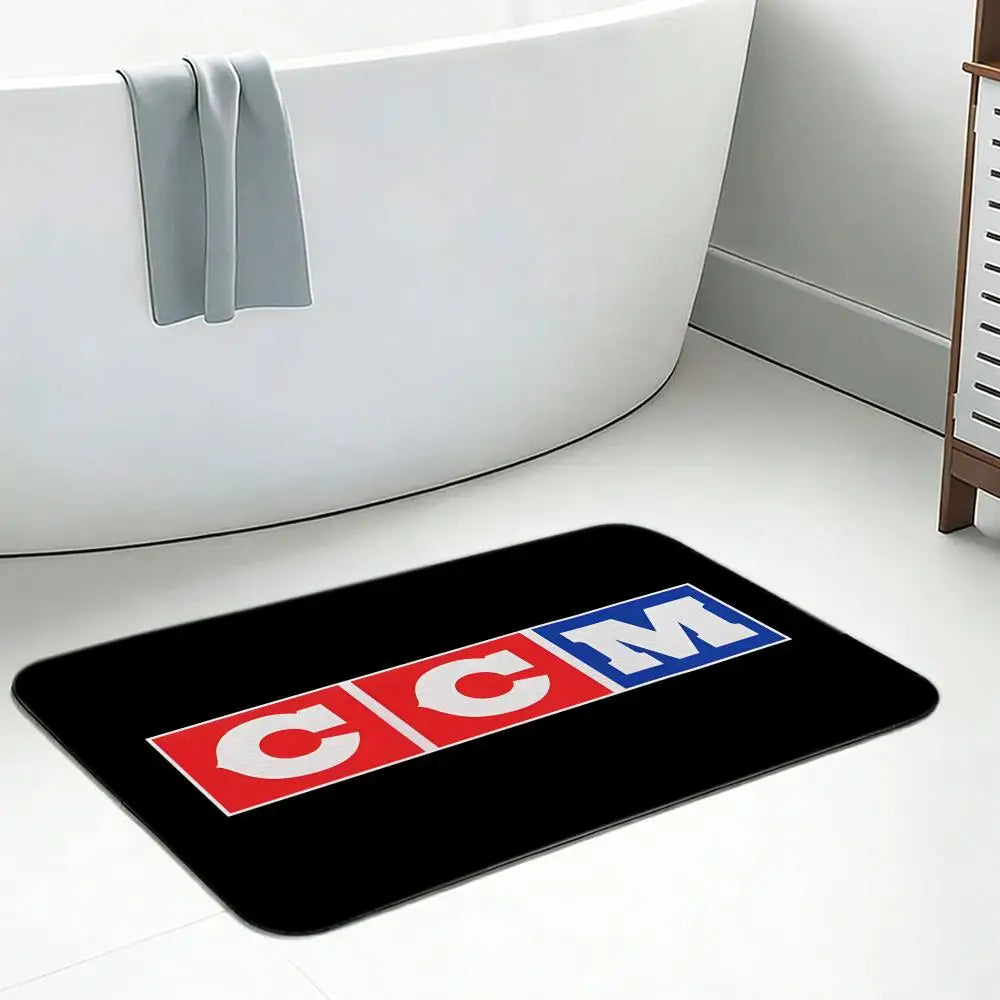 Diatomite Bath Mat – Hockey Print, Quick-Dry & Anti-Slip Diatomite Bath Mat Axl