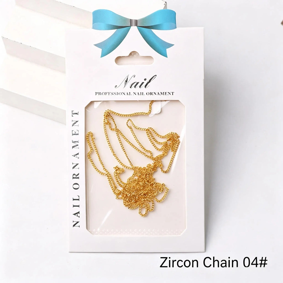 Crystal Rhinestone Cup Chain for Nail Art – Cuttable DIY Manicure Nail Art Chain Axl 04 1mm
