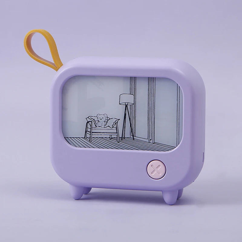 LED Picture Frame Night Light – USB Rechargeable Dimmable Mood Lamp LED Night Light Axl Purple