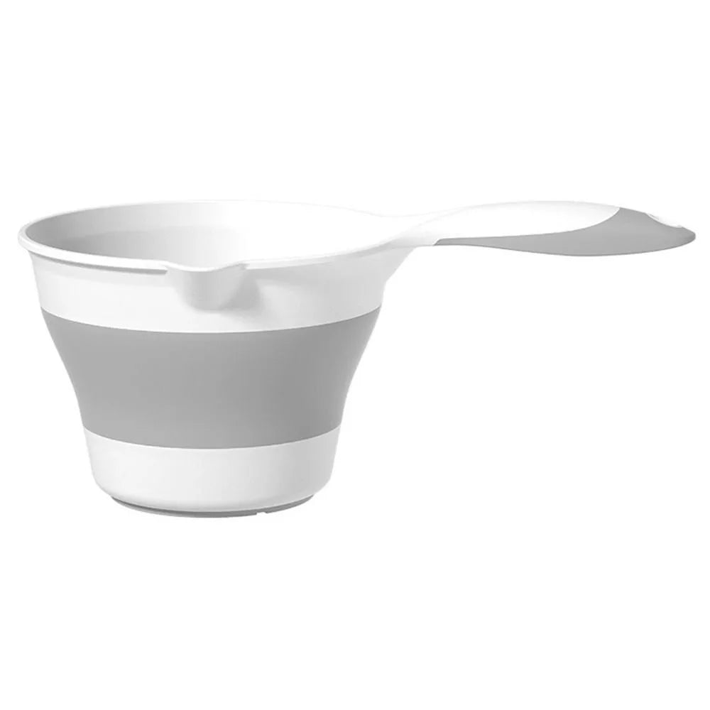 Collapsible Long Handle Water Scoop – Foldable Bath & Kitchen Ladle Folding Water Scoop Axl