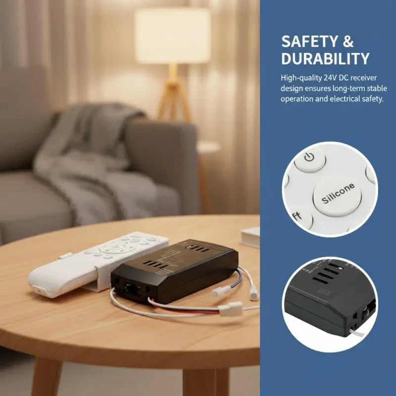 Ceiling Fan Remote & Receiver Set – 6 Speed Low Voltage Control Fan Remote Control Axl