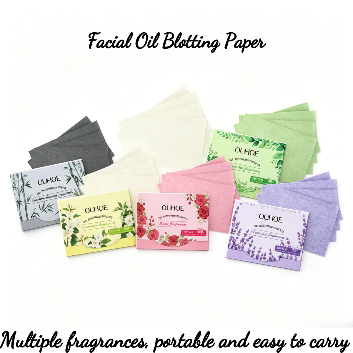 100-Pack Facial Oil Blotting Sheets – Matte Skin Control Facial Blotting Sheets Axl