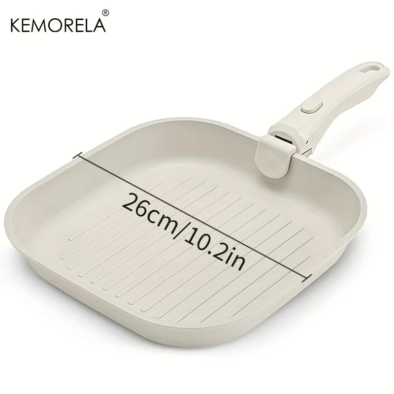 KEMORELA 26cm Non-Stick Frying Pan – Detachable Handle & Induction Non-Stick Frying Pan Axl 26cm