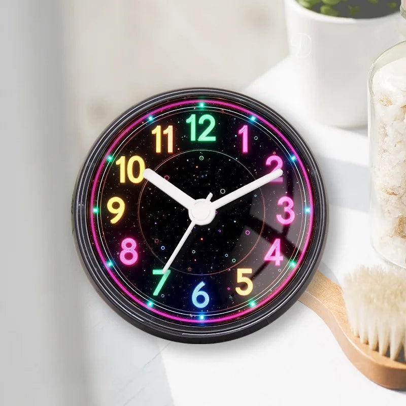 Suction Cup Wall Clock – Silent Minimalist Bathroom Décor Wall Clock Axl