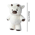 Plush Cow Stuffed Animal 17.7" – Soft Toy & Throw Pillow Plush Stuffed Animal Axl White