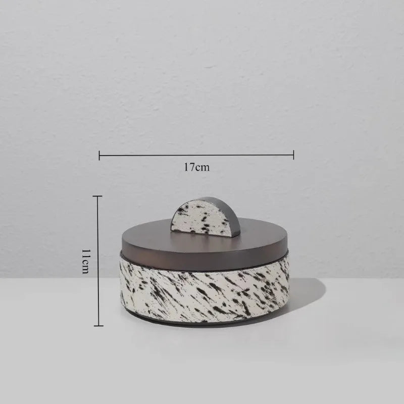 Modern Light Luxury Pine & Horsehair Jewelry Storage Box Jewelry Storage Box Axl