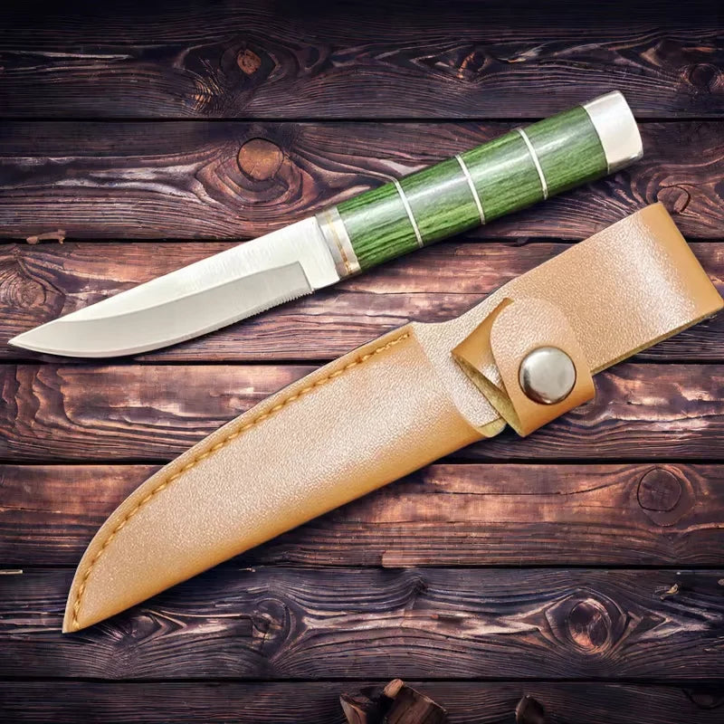 COOKCRAZE Portable Paring Knife – Steel & Pakka Wood Handle Paring Knife Axl