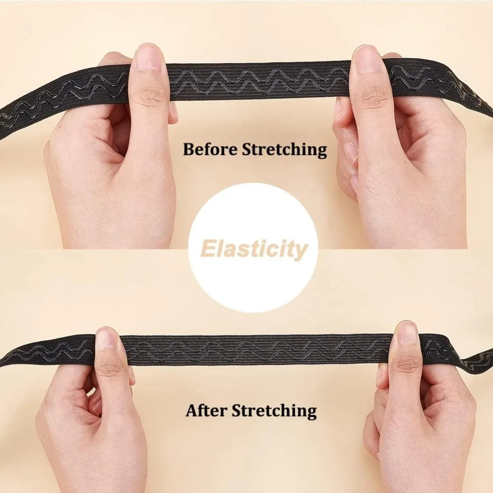 Non-Slip Silicone Elastic Band for Sewing 18.5mm – 10 Yards Sewing Elastic Band Axl