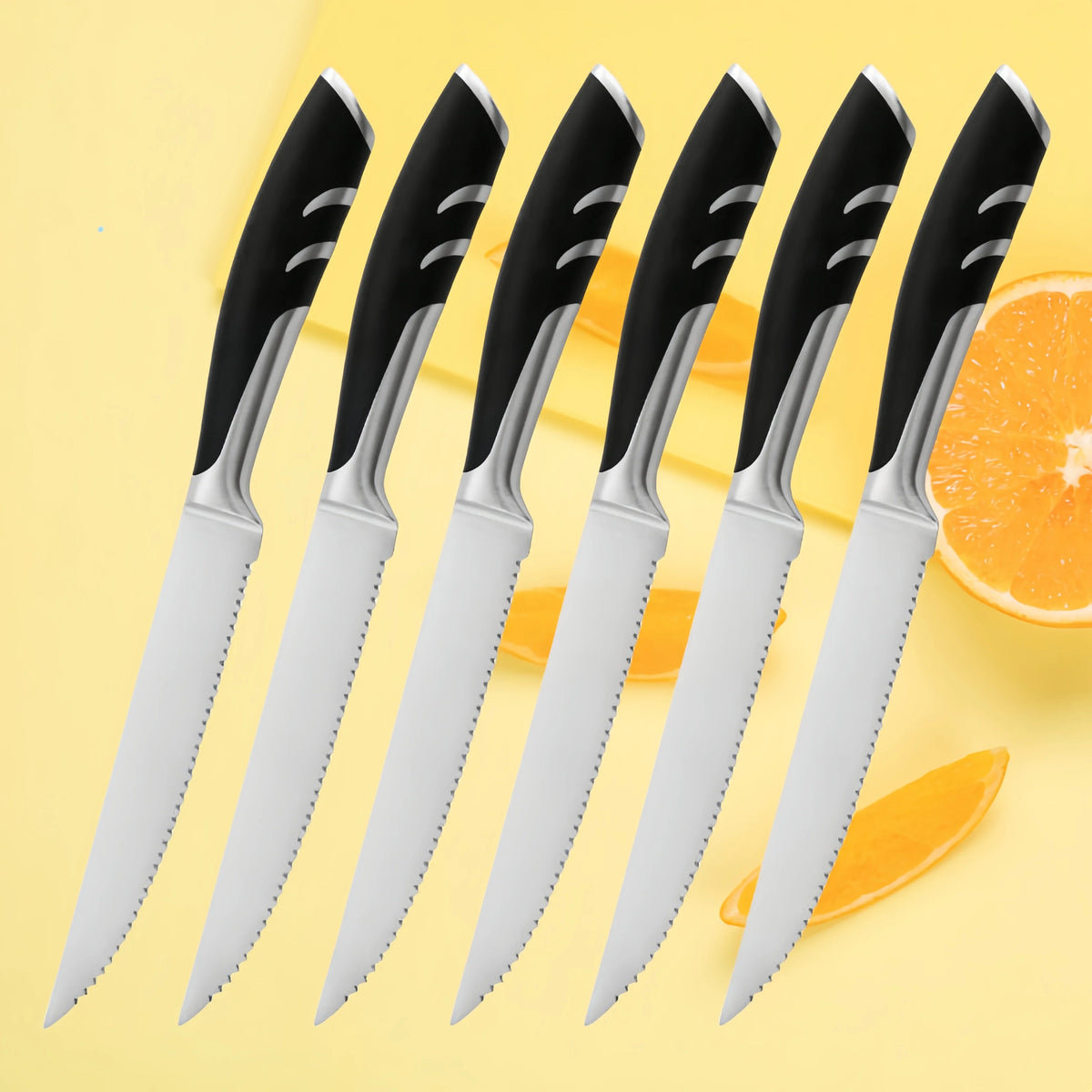 German Stainless Steel Steak Knife & Fork Set | 1–8 Piece Steak Knife Set Axl