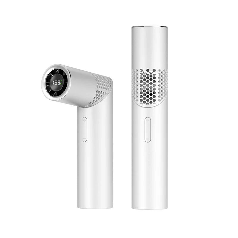 Foldable Brushless Mini Neck Fan – Portable Handheld Cooler Portable Neck Fan Axl white