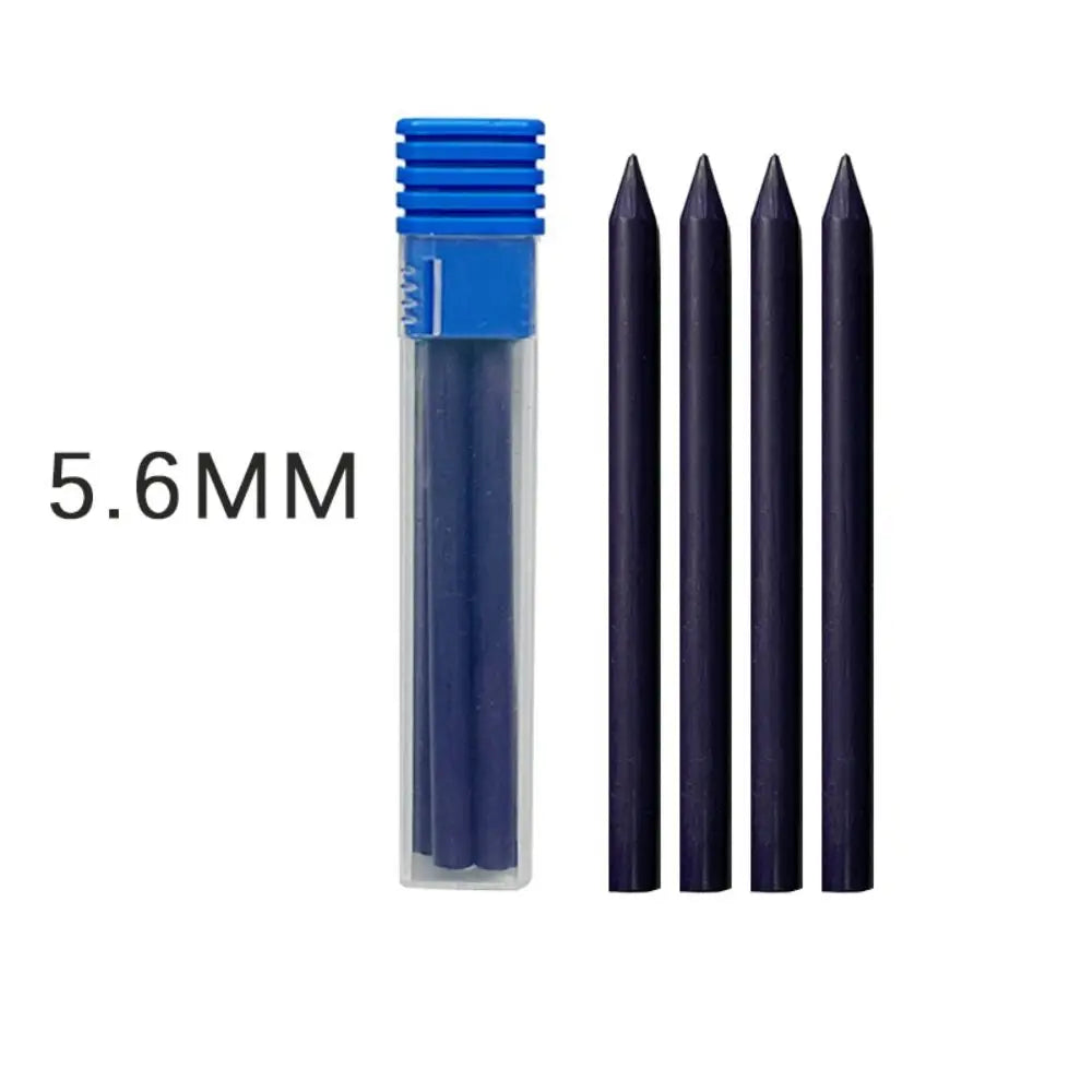 5.6mm Metal Mechanical Pencil with Built-In Sharpener Mechanical Pencil Axl 4PCS-2B P Refill