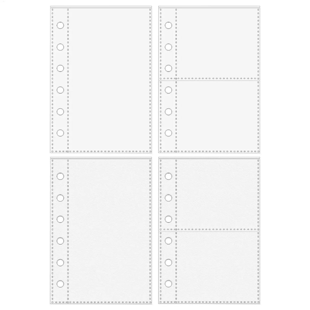 A7 6-Ring Clear Sheet Protectors – 10 Pack Binder Refills Binder Sheet Protectors Axl